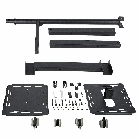 StarTech.com Mobile Projector and Laptop Stand/Cart - Heavy Duty Portable Projector Stand (2 Shelves, hold 22lb/10kg each) - Height Adjustable Rolling Presentation Cart w/Lockable Wheels, Multimedia stand, Black, Steel, Projector, 10 kg, 2 shelves