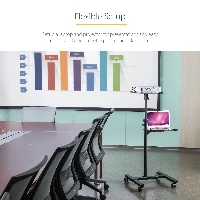 StarTech.com Mobile Projector and Laptop Stand/Cart - Heavy Duty Portable Projector Stand (2 Shelves, hold 22lb/10kg each) - Height Adjustable Rolling Presentation Cart w/Lockable Wheels, Multimedia stand, Black, Steel, Projector, 10 kg, 2 shelves