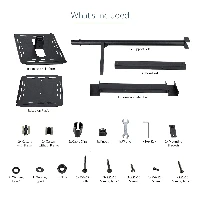 StarTech.com Mobile Projector and Laptop Stand/Cart - Heavy Duty Portable Projector Stand (2 Shelves, hold 22lb/10kg each) - Height Adjustable Rolling Presentation Cart w/Lockable Wheels, Multimedia stand, Black, Steel, Projector, 10 kg, 2 shelves
