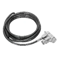 Targus DEFCON Ultimate - Blocco cavo di sicurezza - a chiave universale, con testa del lucchetto adattabile - argento - 2 m