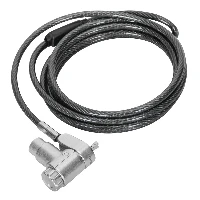 Targus DEFCON Ultimate - Blocco cavo di sicurezza - a chiave universale, con testa del lucchetto adattabile - argento - 2 m (pacchetto di 25)