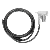 Targus DEFCON Ultimate - Blocco cavo di sicurezza - a chiave universale, con testa del lucchetto adattabile - argento - 2 m (pacchetto di 25)