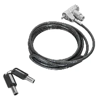 Targus DEFCON Ultimate - Blocco cavo di sicurezza - a chiave universale, con testa del lucchetto adattabile - argento - 2 m (pacchetto di 25)