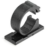 StarTech.com 100 Graffette Fermacavo Adesive per la gestione dei cavi - Nere - Clip di fissaggio per Fili/Cavi di rete/Ethernet/Elettrici - Fascette clamp autoadesive in Nylon - UL/94V-2 (CBMCC3) - Clip per cavo - nero - Compatibile TAA (pacchetto di 100)