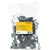 StarTech.com 100 Graffette Fermacavo Adesive per la gestione dei cavi - Nere - Clip di fissaggio per Fili/Cavi di rete/Ethernet/Elettrici - Fascette clamp autoadesive in Nylon - UL/94V-2 (CBMCC3) - Clip per cavo - nero - Compatibile TAA (pacchetto di 100)