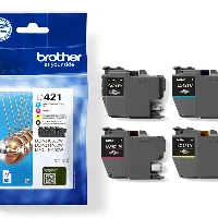 BROTHER SUPPLIES Ink cartridge multipack Brother LC421VALDR. Supply type Multi pack, Colour ink page yield 600 pa