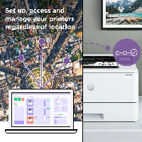 HP LaserJet Pro 4002dwe Printer, Black and white, Printer for Small medium business, Print, Wireless + Instant Ink eligible Print from phone or tablet, Laser, 1200 x 1200 DPI, A4, 40 ppm, Duplex printing, White