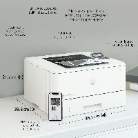 HP LaserJet Pro 4002dne Printer, Black and white, Printer for Small medium business, Print, + Instant Ink eligible Print from phone or tablet Two-sided printing, Laser, 1200 x 1200 DPI, 40 ppm, Duplex printing, White