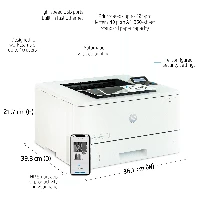 HP LaserJet Pro 4002dne Printer, Black and white, Printer for Small medium business, Print, + Instant Ink eligible Print from phone or tablet Two-sided printing, Laser, 1200 x 1200 DPI, 40 ppm, Duplex printing, White