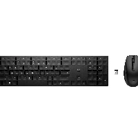 HP655WirelessKeyboardandMouseCombo,Full-size(100%),RFWireless,Membrane,Black,Mouseincluded
