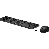 HP655WirelessKeyboardandMouseCombo,Full-size(100%),RFWireless,Membrane,Black,Mouseincluded