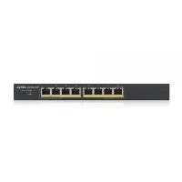 ZYXEL 8 ports, 10/100/1000Base-T PoE, MAC8K, IEEE 802.1D STP / 802.1w RSTP / 802.1s MSTP, L2 Multicast, Po