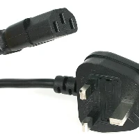 StarTech.com 3ft (1m) UK Computer Power Cable, BS 1363 to C13 Power Cord, 18AWG, 10A 250V, Black Replacement AC Power Cord, Monitor Power Cable, BS 1363 to IEC 60320 C13 Kettle Lead - PC Power Supply Cable (BS13U-1M-POWER-LEAD) - Cavo di alimentazione - B