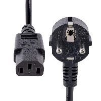 StarTech.com 1m (3ft) Computer Power Cord, 18AWG, EU Schuko to C13, 10A 250V, Black Replacement AC Power Cord, PC Power Supply Cable, Printer / Monitor / TV Power Cable (713E-1M-POWER-CORD) StarTech.com 1m (3ft) Computer Power Cord, 18AWG, EU Schuko to C13 Power Cord, 250V 10A, Black Replacement AC Cord, TV/Monitor Power Cable, Schuko CEE 7/7 to IEC 60320 C13 Power Cord - PC Power Supply Cable. Cable length 1 m, Connector 1 CEE7/7, Connector 2 C13 coupler, Cable type SVT. Input voltage 25