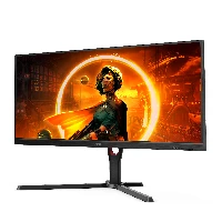 AOC Screen size (inch) 34, Panel resolution 3440x1440, Refresh rate 144 Hz, Response time MPRT 1 ms, Pan