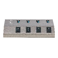 StarTech.com 4-Port Self-Powered USB-C Hub with Individual On/Off Switches, USB 3.0 5Gbps Expansion Hub w/Power Supply, Desktop/Laptop USB-C to USB-A Hub, 4x BC 1.2 (1.5A), USB Type C Hub - USB-C/A Host Cables (5G4AIBS-USB-HUB-EU) - Hub - 4 x USB 3.2 Gen