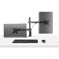 StarTech.com Monitor Arm with VESA Laptop Tray, For a Laptop (4.5kg / 9.9lb) and a Single Display up to 32 (8kg / 17.6lb), Black, Adjustable Desk Laptop Arm Mount, C-clamp/Grommet Mount - VESA Monitor Mount (A2-LAPTOP-DESK-MOUNT) - Kit montaggio (asta, v