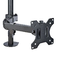StarTech.com Monitor Arm with VESA Laptop Tray, For a Laptop (4.5kg / 9.9lb) and a Single Display up to 32 (8kg / 17.6lb), Black, Adjustable Desk Laptop Arm Mount, C-clamp/Grommet Mount - VESA Monitor Mount (A2-LAPTOP-DESK-MOUNT) - Kit montaggio (asta, v