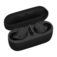 Jabra Evolve2 Buds UC - True wireless earphones con microfono - in-ear - Bluetooth - eliminazione rumore attivata - USB-A tramite adattatore Bluetooth - isolamento dal rumore - nero - Zoom Certificato, Ottimizzato per Google Meet