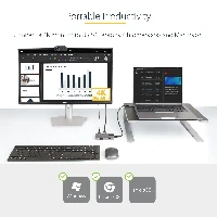 StarTech.com USB-C Multiport Adapter, 4K 60Hz HDMI, HDR, 3-Port USB Hub, 100W Power Delivery Pass-Through, USB Type C Mini Docking Station, Certified Works with Chromebook - Windows, macOS, iPadOS, Android (104B-USBC-MULTIPORT) - Docking station - USB-C /