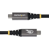 StarTech.com 1m (3ft) USB4 Cable, 80Gbps, USB-IF Certified USB-C Cable, 240W PD, 8K 120Hz/4K 240Hz DP2.1 DP80, TPE Jacket, Thunderbolt 4 Compatible - Black USB-C Cord, 1 m, USB C, USB C, USB4 Gen 4x2, 80 Gbit/s, Black