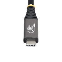 StarTech.com 1m (3ft) USB4 Cable, 80Gbps, USB-IF Certified USB-C Cable, 240W PD, 8K 120Hz/4K 240Hz DP2.1 DP80, TPE Jacket, Thunderbolt 4 Compatible - Black USB-C Cord, 1 m, USB C, USB C, USB4 Gen 4x2, 80 Gbit/s, Black