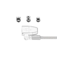 Kensington ClickSafe Universal Slots Security Anchors Kit, Anchor, Stainless steel, 3 pc(s), 31 g, 115 mm, 85 mm