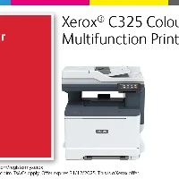 Xerox C325 A4 33ppm Wireless Duplex Copy/Print/Scan/Fax PS3 PCL5e/6 2 Trays Total 251 Sheets, Laser, Colour printing, 4800 x 4800 DPI, A4, Direct printing, Grey, White