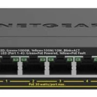 NETGEAR GS305PP, Unmanaged, Gigabit Ethernet (10/100/1000), Full duplex, Power over Ethernet (PoE), Wall mountable