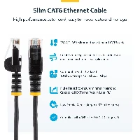 StarTech.com 25cm Red Slim CAT6 Ethernet Cable, Snagless, 100W PoE, UTP, LSZH, 28AWG Pure Bare Copper Wire, Slim RJ45 Network Patch Cord w/Strain Reliefs, Fluke Tested, 0.25 m, Cat6, U/UTP (UTP), RJ-45, RJ-45, Red