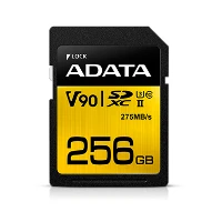 ADATA SDXC 256GB UHS-II U3 C10 V90 275-155MB/S