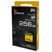 ADATA SDXC 256GB UHS-II U3 C10 V90 275-155MB/S