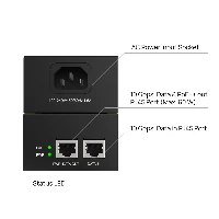 TP-Link POE370S, 10 Gigabit Ethernet, PoE++ (4PPoE), IEEE 802.3ab, IEEE 802.3af, IEEE 802.3an, IEEE 802.3at, IEEE 802.3bt, IEEE 802.3bz, IEEE 802.3i,..., Black, 60 W, -5 - 45 C