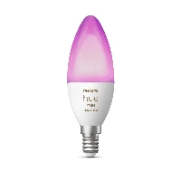 Philips Hue White and colour ambience Candle - E14 smart bulb, Smart bulb, White, Bluetooth/Zigbee, Integrated LED, E14, 2000 K