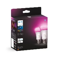 Philips Hue White and colour ambience A60  E27 smart bulb  1100 (2-pack), Smart bulb, White, Bluetooth/Zigbee, LED, E27, 2000 K