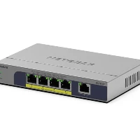 NETGEAR GS105P, Unmanaged, Gigabit Ethernet (10/100/1000), Full duplex, Power over Ethernet (PoE), Desktop/Wall-Mounting