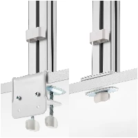 StarTech.com Six-Monitor Desk Mount with Crossbar, Up To 32-inch Computer Screens, Max 17.6lb (8kg) each, Dual Column, C-clamp/Grommet, Height Adjustable, Clamp/Grommet, 48 kg, 43.2 cm (17