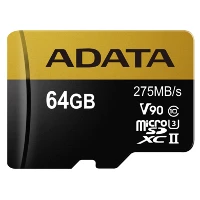 ADATA MICRO SDXC 64GB UHS-II V90 U3 275-155MB/S