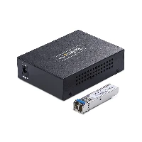 StarTech.com Gigabit Ethernet Copper-to-Fiber Media Converter, SM LC, 20km, 10/100/1000 Mbps, RJ45 to LC, Full Metal, 9K Jumbo Frames, TAA Compliant, 2000 Mbit/s, 10Base-T, 100Base-TX, 1000Base-T, 1000Base-LX, IEEE 802.3, IEEE 802.3ab, IEEE 802.3u, IEEE 802.3z, Fast Ethernet, Gigabit Ethernet, 10,100,1000 Mbit/s