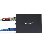 StarTech.com Gigabit Ethernet Copper-to-Fiber Media Converter, SM LC, 40km, 10/100/1000 Mbps, RJ45 to LC, Full Metal, 9K Jumbo Frames, TAA Compliant, 2000 Mbit/s, 10Base-T, 100Base-TX, 1000Base-T, 1000Base-LX, IEEE 802.3, IEEE 802.3ab, IEEE 802.3u, IEEE 802.3z, Fast Ethernet, Gigabit Ethernet, 10,100,1000 Mbit/s