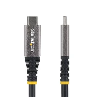 StarTech.com 3m (10ft) USB4 Cable, 20Gbps, USB-IF Certified USB-C Cable, 60W PD, 4K 120Hz DP 2.1, TPE Jacket, Black USB-C Cord, 3 m, USB C, USB C, USB4 Gen 2x2, 20 Gbit/s, Black