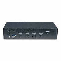 StarTech.com 4-Port DisplayPort KVM Switch, Single 4K 60Hz Monitor, 6x USB Ports, Push-Button & Hotkey Switching, DisplayPort 1.2, OS Independent, TAA Compliant, 4096 x 2160 pixels, 4K Ultra HD, Rack mounting, 36 W, Black