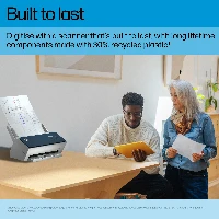 HP ScanJet Enterprise Flow 9000 s1, 297 x 5842 mm, 600 x 600 DPI, 80 ppm, 80 ppm, Sheet-fed scanner, Blue, White