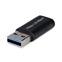 StarTech.com USB-A to USB-C Adapter, USB-A Male to USB-C Female Converter, USB 10Gbps, 5V 900mA, USB to USB C Adapter for USB-A Chargers/Hubs, USB-A, USB-C, Black