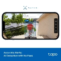 TP-Link Tapo TD20, Black, Wired, 2.4 GHz, 802.11b, 802.11g, Wi-Fi 4 (802.11n), 7.6 m, IP54