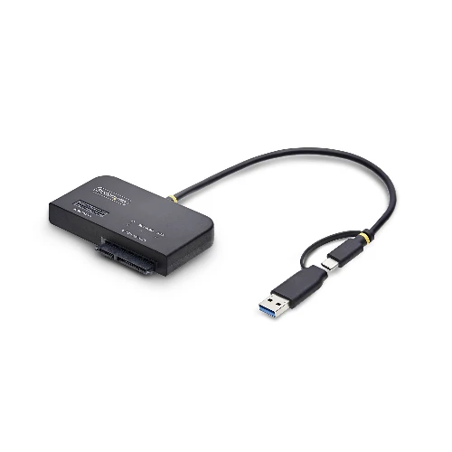 StarTech.com USB-C/USB-A to M.2 NVMe and 2.5in/3.5in SATA Adapter, 10Gbps, Tool-Free External SSD Hard Drive Reader, B+M/M-Key, HDD, SSD, M.2, Serial ATA III, 2.5,3.5