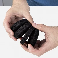StarTech.com 4-pack 15ft (4.6m) Hook and Loop Roll, 0.5in Wide, Black, Cut-to-Size Reusable Cable Ties, Fastener Tape, Adjustable Fabric Wraps, Bulk Roll, Hook & loop cable tie, Universal, Black