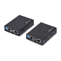 StarTech.com VDSL2 Ethernet Extender Kit over Single Pair Wire, Up to 0.6mi (1km) Long Range LAN Repeater over Phone Line/CAT5e/CAT6, Up to 300Mbps, Replacement for 110VDSLEXTEU - TAA, Network transmitter & receiver, 1000 m, 300 Mbit/s, Cat5e, Cat6, RTL8685FB-CG, 10,100,300 Mbit/s