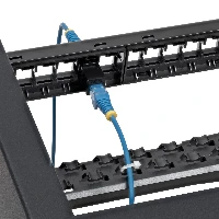 StarTech.com 24 Port 1U Blank Keystone Patch Panel with Cable Management Bar, Rackmount Cat6 Patch Panel for RJ45 UTP Ethernet Network Jacks, RJ-45, Cat5e, Cat6, Rack mounting, 1U, Black, Steel