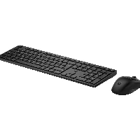 HP Multi-Device Dual-Mode Mouse and Keyboard Combo 495C, Full-size (100%), Wireless, USB + RF Wireless + Bluetooth, Black, Mouse included